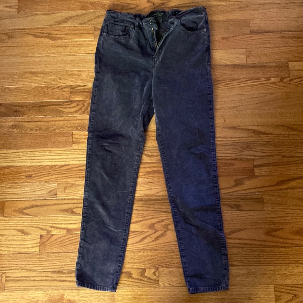 Lucky brand purple velvet pants brooke legging style size 10